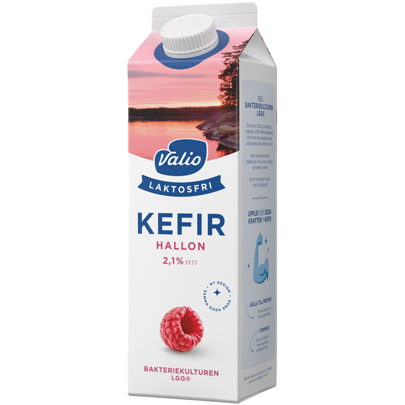 Valio Laktosfri kefir hallon 2,1% 1000 g