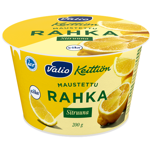 Valio Keittiön maustettu rahka sitruuna laktoositon 200 g