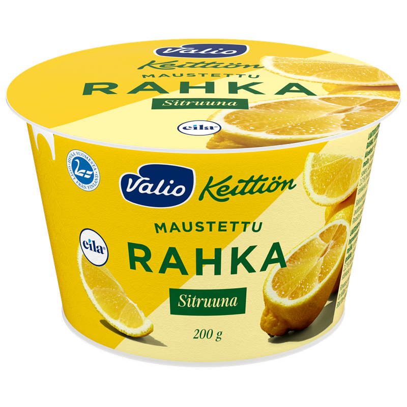 Valio Keittiön maustettu rahka sitruuna laktoositon 200 g