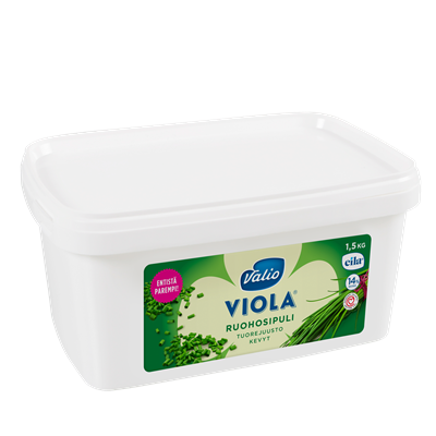 Valio Viola® ruohosipuli tuorejuusto laktoositon 1,5 kg