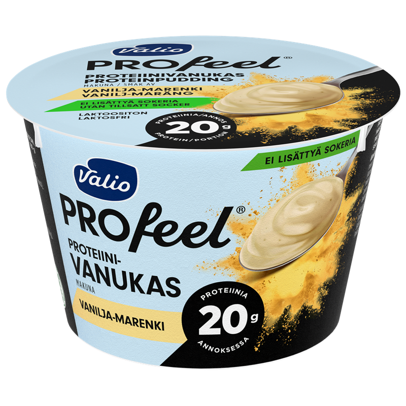 Valio PROfeel® proteiinivanukas 180 g vanilja-marenki laktoositon