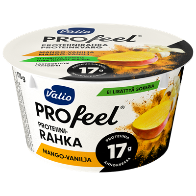 Valio PROfeel® proteiinirahka sokeroimaton 175 g mango-vanilja laktoositon