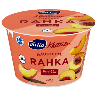 Valio Keittiön maustettu rahka persikka laktoositon 200 g