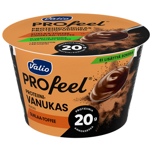 Valio PROfeel® proteiinivanukas 180 g suklaa-toffee laktoositon