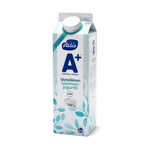 Valio A+™ luonnonjogurtti täyteläinen maustamaton laktoositon 1 kg