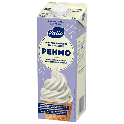 Valio Pehmo pehmytjäätelöseos vanilja UHT laktoositon 1 l
