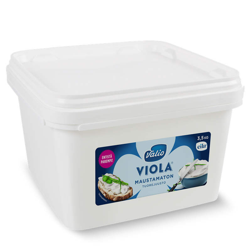 Valio Viola® maustamaton tuorejuusto laktoositon 3,5 kg