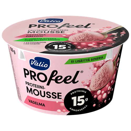 Valio PROfeel® proteiinimousse 150 g vadelma laktoositon
