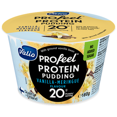Valio PROfeel® Protein vanilla-meringue pudding