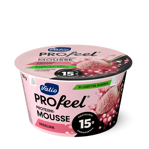 Valio PROfeel® proteiinimousse 150 g vadelma laktoositon