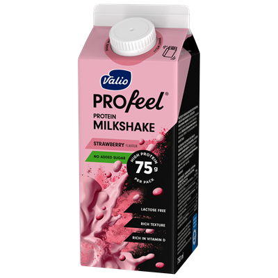 Valio PROfeel® proteiinipirtelö 0,75 l mansikka laktoositon