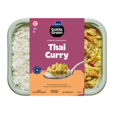 Valio Gold&Green® Thai Curry ja riisi 300 g