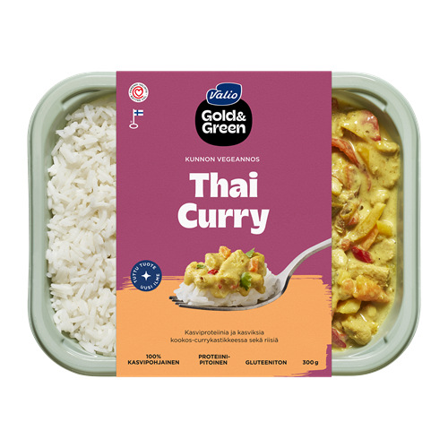 Valio Gold&Green® Thai Curry ja riisi 300 g