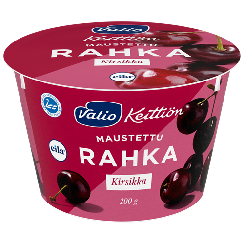 Valio Keittiön maustettu rahka kirsikka laktoositon 200 g
