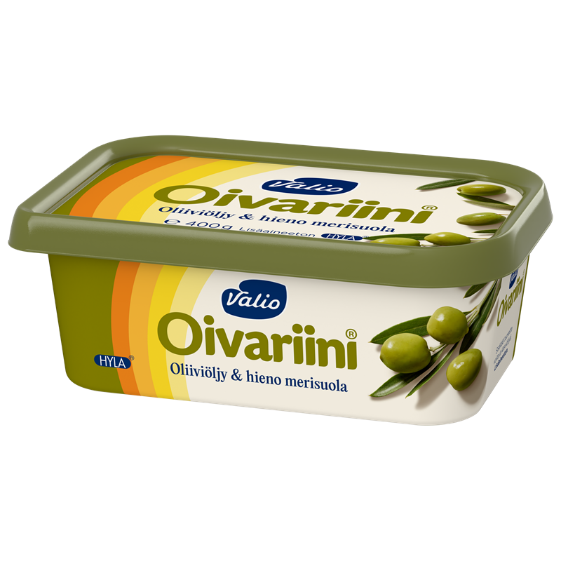 Valio Oivariini® oliiviöljy ja hieno merisuola levite HYLA® 400 g