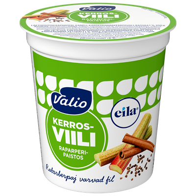 Valio kerrosviili raparperipaistos 1 % laktoositon 200 g