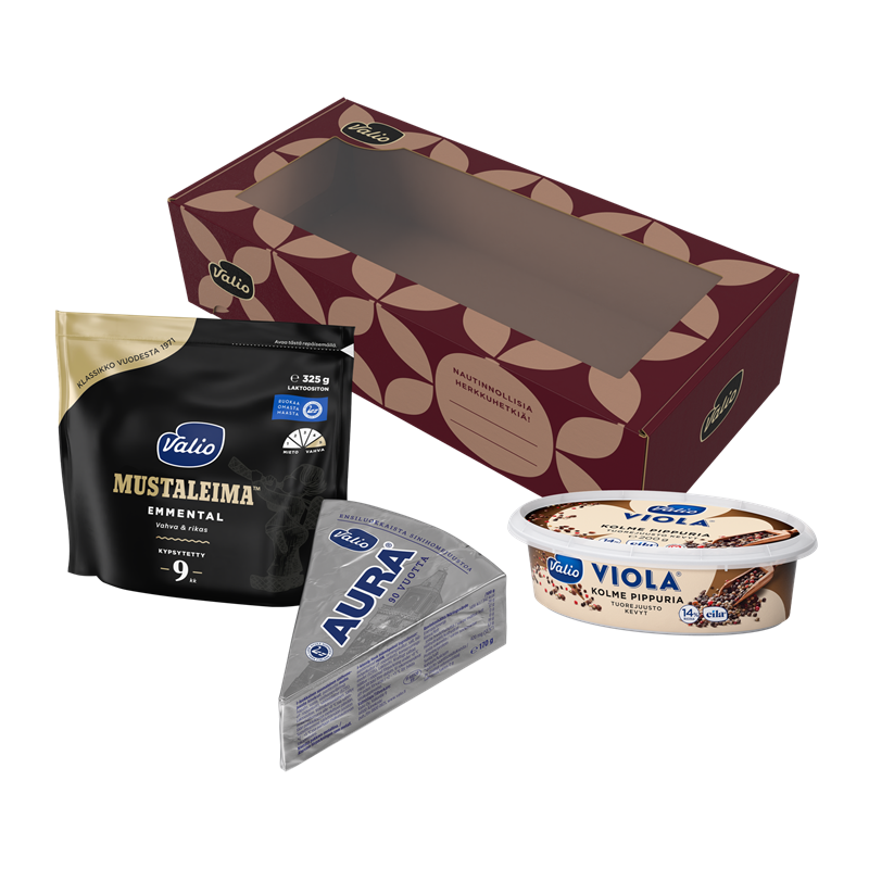 Valio punainen juustopakkaus 695 g