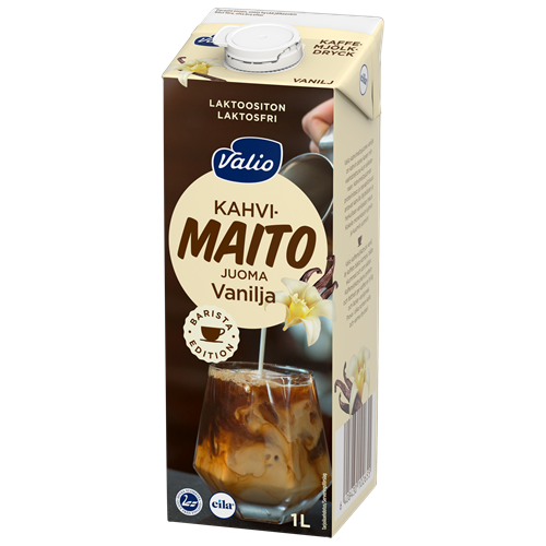 Valio kahvimaitojuoma vanilja 1 l laktoositon UHT