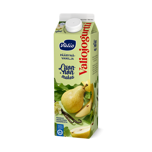 Valiojogurtti® Luonnon makea 1 kg päärynä-vanilja laktoositon