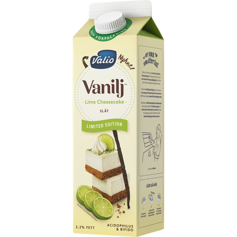 Valio Vanilj™ yoghurt lime cheesecake 1000g