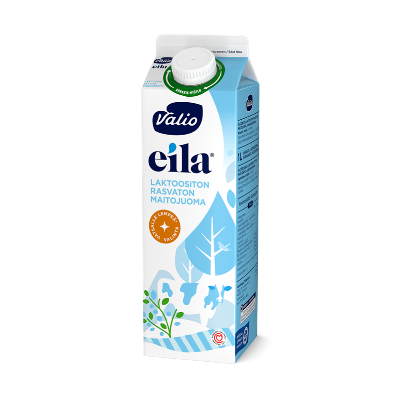 Valio Eila® rasvaton maitojuoma 1 l laktoositon
