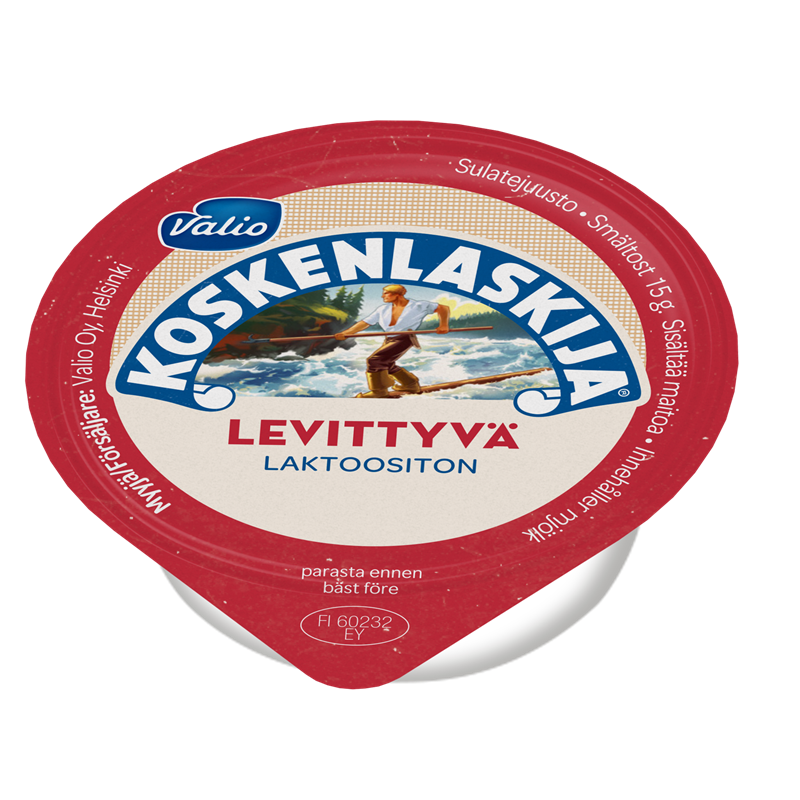 Valio Koskenlaskija® nappi sulatejuusto laktoositon 15 g
