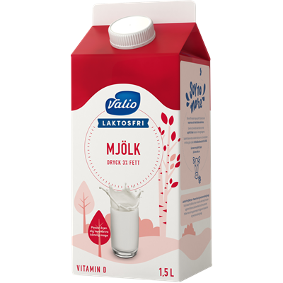 Valio Laktosfri mjölkdryck 3% 1,5 L