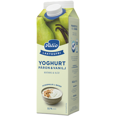 Valio Laktosfri yoghurt päron & vanilj 1000 g