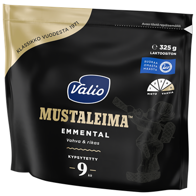 Valio Mustaleima™ emmental juusto e325 g