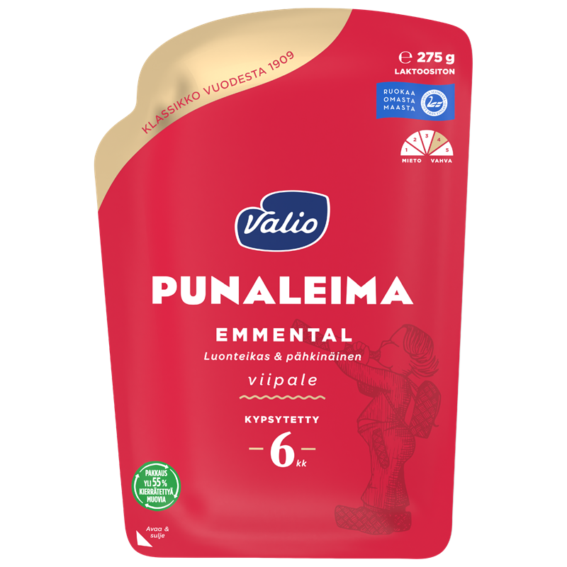 Valio Punaleima emmental juustoviipale e275 g
