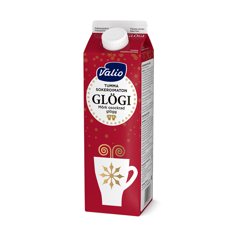 Valio glögi tumma 1 l sokeroimaton kausituote