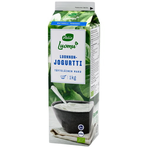 Valio Luomu™ luonnonjogurtti maustamaton laktoositon 1 kg