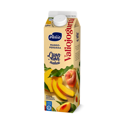 Valiojogurtti® Luonnon makea 1 kg mango-persikka laktoositon