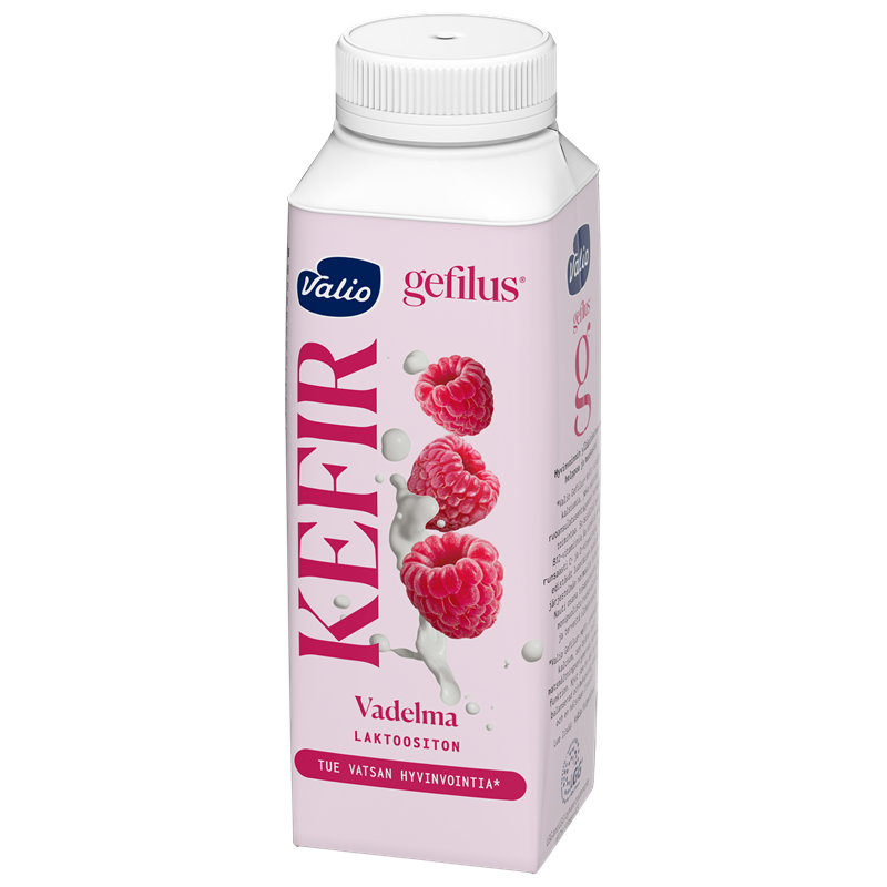 Valio Gefilus® Kefir vadelma laktoositon 2,5 dl
