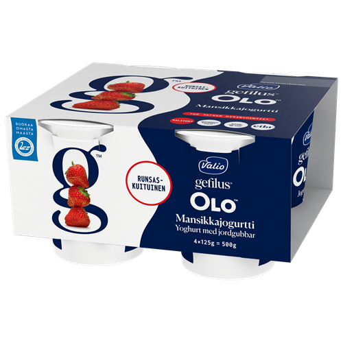 Valio Gefilus® OLO™ jogurtti mansikka laktoositon 4x125 g