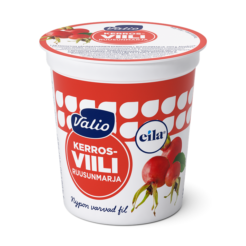 Valio kerrosviili ruusunmarja 1 % laktoositon  200 g
