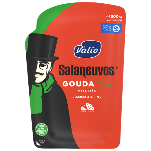 Valio Salaneuvos® gouda 17 % juustoviipale e300 g