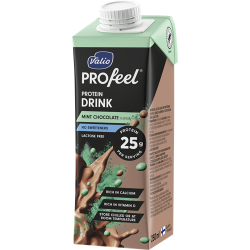 Valio PROfeel® proteindryck mintchoklad 250 ml laktosfri
