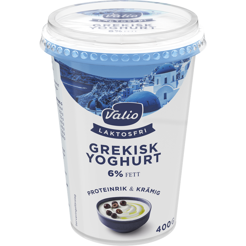 Valio Laktosfri grekisk yoghurt 6% 400 g