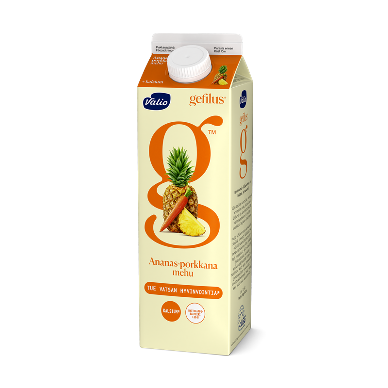 Valio Gefilus® mehu 1 l ananas-porkkana+kalsium