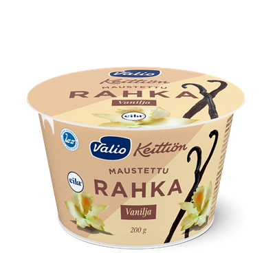Valio Keittiön maustettu rahka vanilja laktoositon 200 g