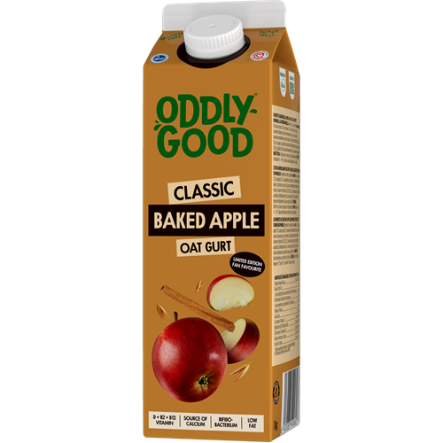 Oddlygood® havrebaserad gurt 1 kg ugnsäpple glutenfri