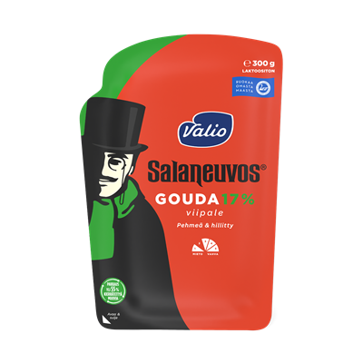 Valio Salaneuvos® gouda 17 % juustoviipale e300 g