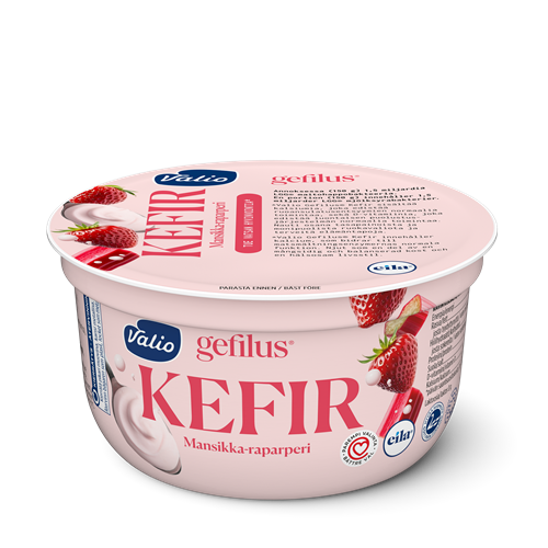 Valio Gefilus® Kefir mansikka-raparperi laktoositon 150 g