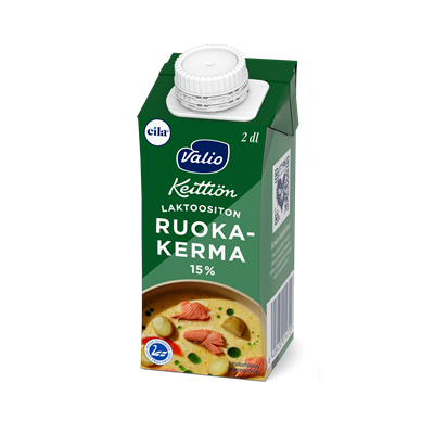 Valio Keittiön ruokakerma 15 % UHT laktoositon 2 dl