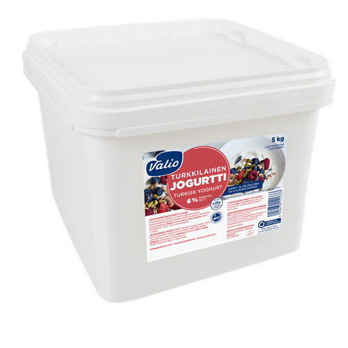 Valio turkkilainen ruokajogurtti 6% laktoositon 5 kg