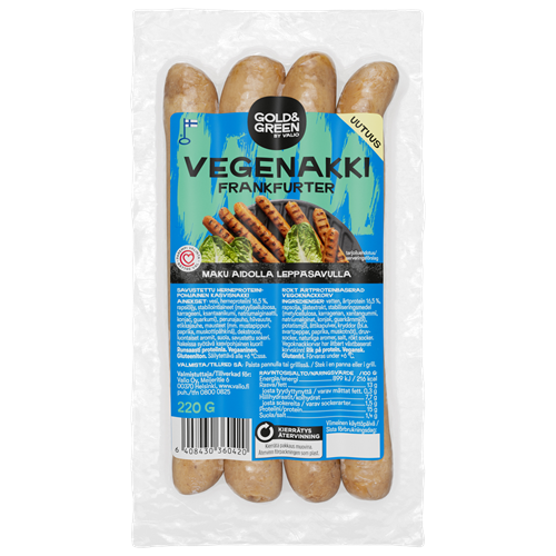 Valio Gold&Green® Vegenakki Frankfurter 220 g
