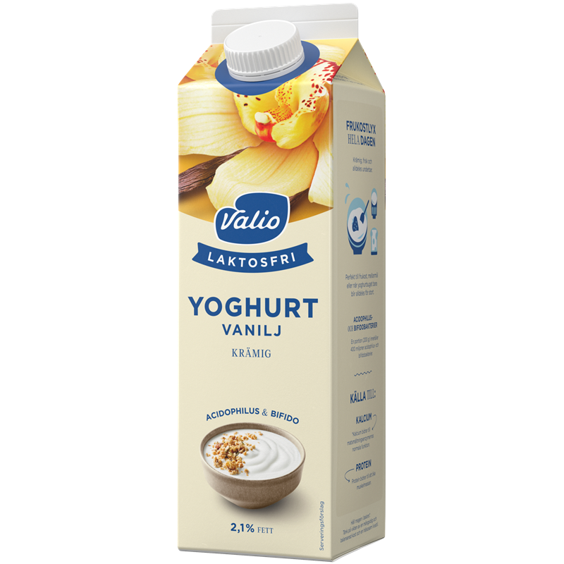 Valio Laktosfri yoghurt vanilj 1000 g