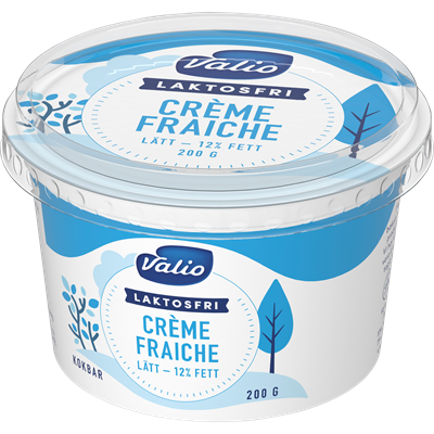 Valio Laktosfri lätt crème fraiche 12% 200 g