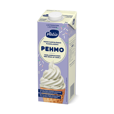 Valio Pehmo pehmytjäätelöseos 1 l vanilja UHT laktoositon